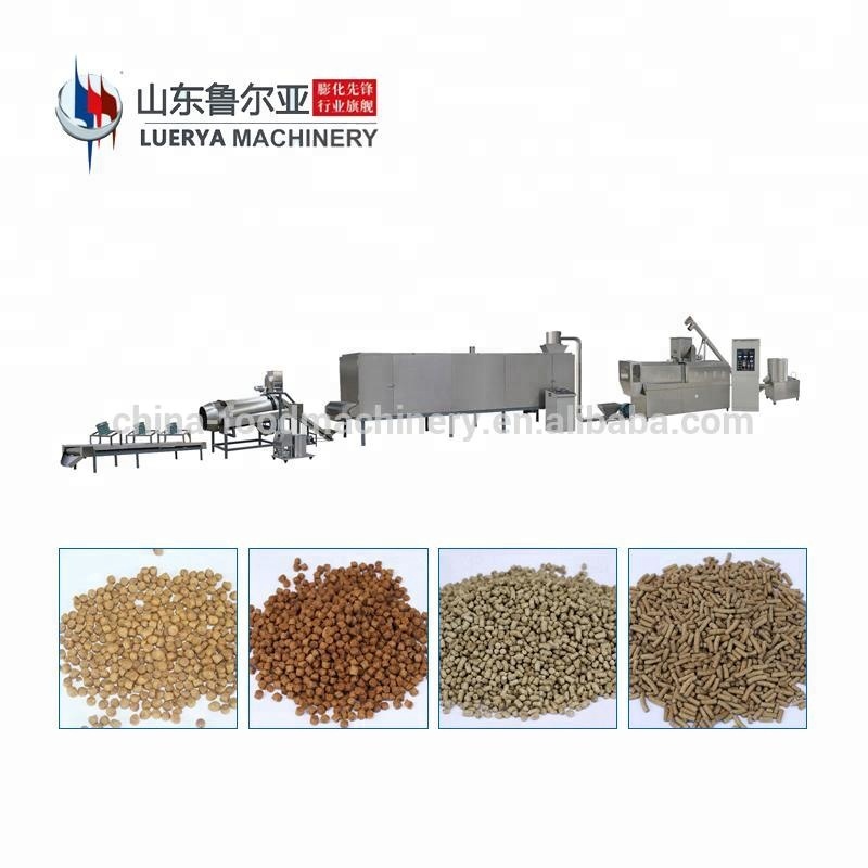 Pet food processing machine production line with packaging machine 