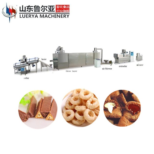 Industrial commercial extruder cereal bar snack food machine for plant