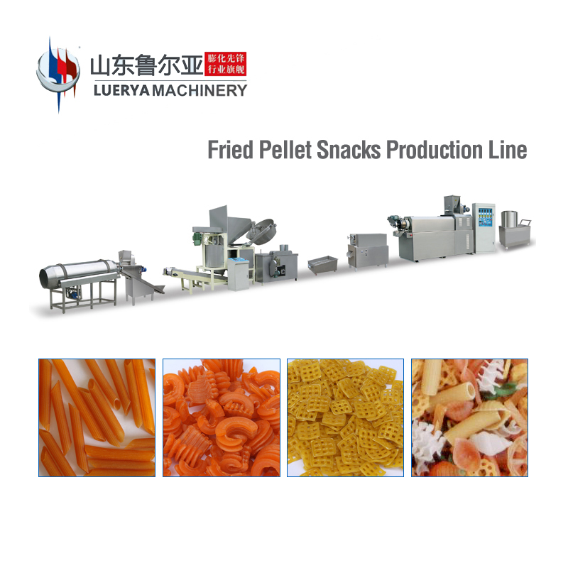 Factory Outlet Fried 2D/3D Pellet Snack Food Extruder Production Line 