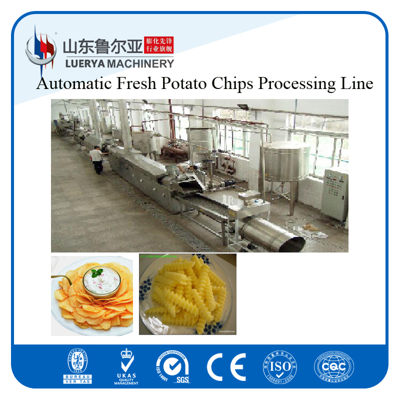 Automatic potato chips frying machine